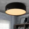 Diseño moderno Lámpara de luz de techo de aluminio comedor sala de estar dormitorio hotel bar restaurante oficina iluminación pan 35 cm 48 cm 60 cm blanco negro