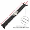 Full keramisk vaktband för 38mm 40mm 42mm 44mm Iwatch Apple Watch Series 4 3 2 1 Butterfly Clasp Band Wrist Strap Link Armband T190620