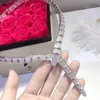 Hot Sale Mode Lady Kvinnor Brass 18k Guldpläterad Inställning Fullständig Diamant Snake Form Bredkedjan Middag Halsband Snake Skelett Halsband
