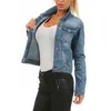 2019 Nowe wyblakłe pranie dżinsy Kurtka Kobiety Casual Single Breasted Denim Jacket Blue Black Loose Ladies Korean Brand