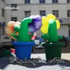 Large Simulation Inflatable Plants Artificial Potted Flower 3.5m Height Sunflower Model For Amusement Park And Music Festival Decoration