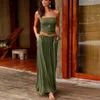 여자 Bandeau Strapless Dress Vestido 긴 드레스 어깨 여름 해변 숙녀 Maxi Dresses Robe Longue Femme1