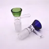 Lames de verre Bol Pièces Bongs Entonnoir 18mm 14mm Homme Heady Fumer Conduites d'eau dab rigs Bong Slide