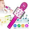 Bluetooth Karaoke Microphone Wireless professional Speaker Portable Handheld Version Mic KTV Player Phone Mike For Computer Conference