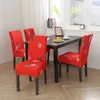 Feliz Navidad Funda para silla Fundas de asiento elásticas universales Santa Claus Elk Decoraciones para el comedor Decoración del hogar Suministros Navidad gif3121496