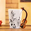 Creative Music Violin Style Guitar Ceramic Mug Coffee Tea Milk Stave Cups with Handle Coffee Mug Novelty Gifts Promotion