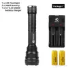 XHP50 Powerful LED Flashlight Waterproof LED Torch Explosion proof aluminum alloy For outdoor professional lighting