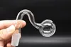 New pyrex glass oil burner pipe 14mm 18mm male female bubbler for bubbler bong with 30mm ball