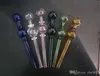 Twee - Wiel Dubbele Bubble Glas Rechte Pot Groothandel Glas Bongs Olie Brander Glas Water Pijpen Olie Rigs Roken Gratis verzending