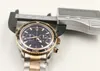 2 styles pour hommes Sport Diver Watchs Watchs Quartz Motion Mouvement de bracelet Agent 007 Montre-bracelets préférés Centracte rotatif en acier à deux tons 4681647