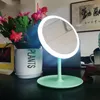 LED Makeup Mirror Adjustable 3 Light Makeup Mirror With Lamp Desktop Rechargeable Girl Portable Mirror Table Lamp XD23559