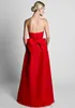 2020 Sexy White Red Black Evening Dresses Wear Sweetheart Sleeveless Satin Detachable Train Suits Floor Length Formal Party Dress Prom Gowns