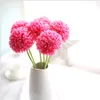 Imitation green bulb hydrangea single European simple rural living room in the living room false flowers silk flowers decorative flowers