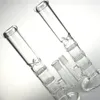 10.5 Cal Bong Water Rury z 3 Honeycom Clear Grube Pyrex Beaker Recylery Heady Glass Dab Rigs Bongs 18mm do palenia