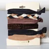 6 sztuk / partia Kolorowe Elastyczne Liny Hairband 17 Wzory Dots Paski Kwiatowy Koronki Leopard Tassel Paska ręczne Damskie Moda Włosy Krawaty Accessorie M1703