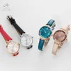 Shengke Quartz Wristwatches Relogio Feminino damläderklocka kvarts klassisk casual analog klockor kvinnor enkla klockgåva8148165