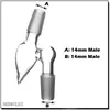 Point Converter 14.5 18.8 Iki Boyutlu Cam Erkek Adaptörü Kubbe / Nail Seti Su Boruları Oil Teçhizatı Sigara İçme