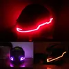 Luci per casco da motociclista Adesivi per casco a strisce lampeggianti durevoli Kit caschi da equitazione notturni per motocross Kit barra impermeabile Luce LED S337W