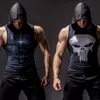 Superheld 3D-printen bodybuilding stringer tanktop heren Hoge elasticiteit fitnessvest spier jongens mouwloze hoodies vest