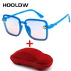 Hooldw Fashion Square Kids Sunglasses Дизайн бренда дети негабаритные солнце