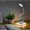 LED Desk Lamp Touch USB 3 Nivå Dimbar LED Bordslampa Studie Läslampa För Sovrum Natt Ljus Bokljus