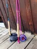 Maximalcatch 2 / 5WT 6.5 / 9FT Pink Fly Rod 4Pieces 30T Carbon Fiber Medium-Fast Fly Fishing Rod för damer