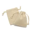 50Pcs Small Linen Bags Pouch Jute Sack Gift Bags Drawstring Bag Jewelry Christmas Gift Pouch For Home Party Storages 10cmx8cm7793095