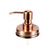Обычный Mason Jar мыла Крышка розового золота Rust Proof 304 из нержавеющей стали оптового жидкостный насос для кухни ванной Jar не включен