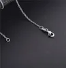 1 мм 925 пробы серебряные звенья цепи ожерелья для женщин кулон омар застежки Роло цепь мода DIY ювелирные аксессуары 16 18 20 22 24 дюймов