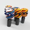 14mm Slide Glass Funnel Bowl Piece Slides Bongs Accessary Tobacco Smoking Colorful Male Bowls 14.4mm Heady Thick Water Pipe