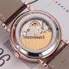 Goedkope Nieuwe Calatrava 5119G-001 Rose Gold Case White Dial Automatic Mens Horloge Bruin Lederen Strap 11 Kleur Gents Horloges Timezonewatc P-E11H