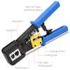 RJ45 CRIMP-tool voor 6P / RJ11 en 8P / RJ45 CRUP CUT STRIP TOOL MULTIFUNCTIONELE CRIMP-tool voor telefoonlijn Ethernet-kabel Nieuw