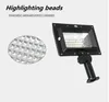 Blanco negro Spot Light luz solar 6W P67 (5Pack) Exterior impermeable IP65 PIR sensor luces led reflector exterior Jardín exterior Street lig