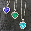 titanic ocean heart necklace