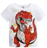 Enfants Vêtements Dinosaure Imprimé Garçon T-shirts Coton Bébé Garçons T-shirts À Manches Courtes Enfants Tops Été Enfants Vêtements 3 Couleurs DHW2429