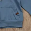 赤ちゃんの男の子の兄弟パーカースウェットシャツフード付きシャツジャンプスーツジャンプスーツの服家族の服秋の服