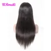 360 Fulll Lace Frontal Peruka Remy Brazylijska długie proste dziewicze ludzkie włosy peruki dla czarnych kobiet wstępnie wyrzucone z włosami dla dzieci 150 Den5804106