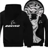 Heren Herfst Winter Pilot Hoodie Jacket Airbus Hoodie Sports Rits Dikker Camouflage Jas (kan worden aangepast)