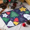 1 Juego de 14 Uds. De tarjetas pequeñas y creativas de Navidad, colgante de campana de Navidad, árbol, estrella, tarjeta de embalaje, multicolor, venta al por mayor