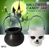 Decor Bruxa Crânio Ornamento Bucket Pot doces de Halloween 10PCS / Lot Halloween Caldeirão novidade Halloween propôs Partido Toy