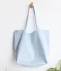 Sacs de rangement Femmes Toile Solide Bref Grande Capacité Ouvert Totes Mix Couleur