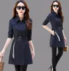 2018 New Autumn And Winter Windbreaker Female Long Slim Jacket Female Trench Jacket Fashion Women Coat Leisure Womens Outerwear