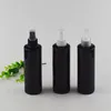 CALIENTE 250 ml X 25 botellas vacías de aerosol negro para los perfumes, botella negra de PET de 250 cc con bomba de rociador, botella de rociador de niebla fina