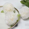 50pcs Artificial Flowers Silk Peony Flower Heads Wedding Party Decoration Supplies Simulation Fake Flower Head Home Decor 10cm 8 COLORS