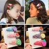 Nuovo design bambina trasparente fermaglio per capelli carino clip BB mollette per frutta boutique moda copricapo accessori per capelli di Halloween