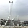 Hookahs 11 Inch beaker base glass bong Pyrex oil rigs Clear Dab Rig Hookahs bubbler water pipe with 14mm Male bowl downstem