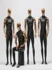 3style preto artista masculino completo mannequim corporal adere￧os de roupas de roupas exibi￧￣o de lojas para exerc￭cio Electroplate Muscle Jewelry Modelo D145