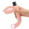 Erotische strapless strapon realistische dildo vibratorband op penis lesbische lul