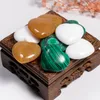 Breloques de haute qualité en forme de cœur, perles en pierre naturelle de 30mm, non poreuses, fabrication de bijoux, vente en gros, 12 pièces/lot, livraison gratuite