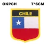 SCOZIA Bandiera BLU Ricamo Ferro su Patch Ricamo Patch Distintivi per Abbigliamento PT0241-S